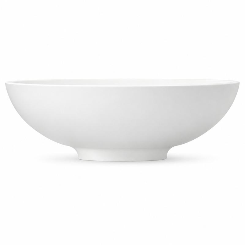 Solid S kleine waskom fontein Solid Surface rond 30 x 30 x 11 cm mat wit 1208953273
